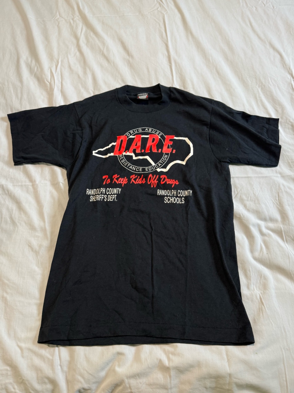 Vintage D.A.R.E. Graphic Tee Black
